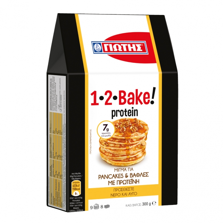 1 · 2 · Bake! Protein Mix for Pancakes & Waffles