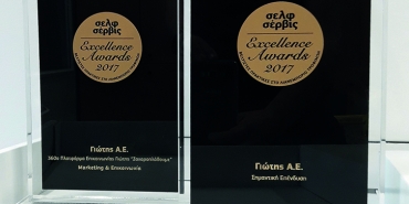 07/07/2017-ΓΙΩΤΗΣ: Διπλή διάκριση για επενδυτικό έργο και επικοινωνία.