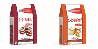 Η σειρά 1 · 2 · Bake! από τη ΓΙΩΤΗΣ μεγαλώνει και υποδέχεται 2 νέα κέικ!  Μίγμα για Carrot Cake & Μίγμα για Red Velvet Cake!