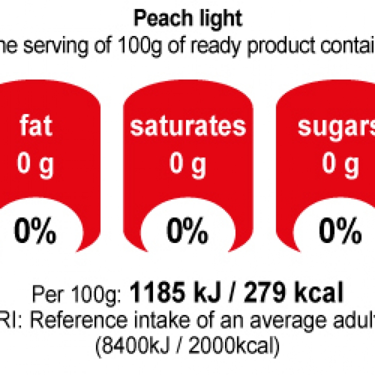 Sugar – Free Jelly in Peach flavor