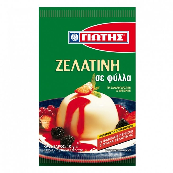 Ζελατίνη σε φύλλα ΓΙΩΤΗΣ 